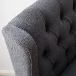 Maison Belfort Chaise de bar Nola - Tissu - Chêne massif - Gris foncé / Chêne foncé -Luxe Intérieur Magasin 1000008130 210301 11225600007 DETAILS P000000001000008130