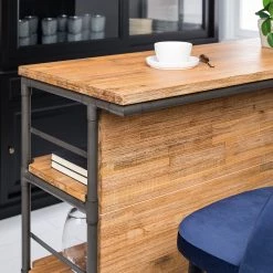 Ars manufacti Bar Atelier - Acacia partiellement massif / Métal - Acacia / Anthracite -Luxe Intérieur Magasin 1000008791 210903 10432300001 DETAILS P000000001000008791