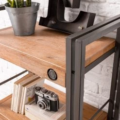 Ars manufacti Étagère Manchester IV - Acacia massif / Métal -Luxe Intérieur Magasin 1000008842 200430 15154600008 DETAILS P000000001000008842