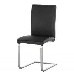 Fredriks Chaises cantilever Augusta I (lot de 2) - Cuir Aude: Noir - Sans accoudoirs -Luxe Intérieur Magasin 1000064492 190617 09323800011 GALLERYIMAGES P000000001000064492