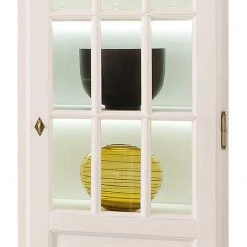 Ridgevalley Armoire vitrine La Carlotta II - Pin massif - Crème - Avec éclairage -Luxe Intérieur Magasin 1000084237 201004 11211100044 DETAILS P000000001000084237