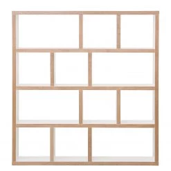 Temahome Étagère Berlin - Blanc mat - Blanc / Marron clair - 150 x 159 cm -Luxe Intérieur Magasin 1000094982 201016 13173500054 DETAILS P000000001000094982