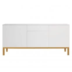 Tenzo Buffet Patch II - Partiellement en chêne massif - Blanc