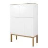 Tenzo Buffet haut Patch II - chêne - Blanc
