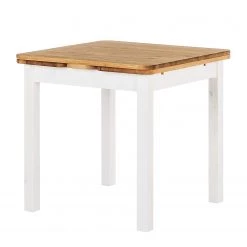 Maison Belfort Table extensible Karley - Epicéa blanc / Epicéa lessivé - 77 x 77 cm