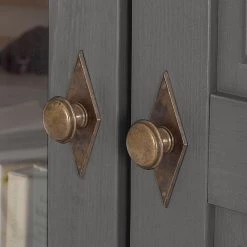 Maison Belfort Armoire vitrine Bergen - Epicéa gris / Epicéa lessivé -Luxe Intérieur Magasin 1000104342 211122 08320700668 DETAILS P000000001000104342