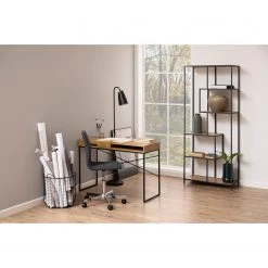 Red Living Étagère Coogee I - Imitation chêne / Noir - Hauteur : 185 cm -Luxe Intérieur Magasin 1000114877 220215 023 MOOD DETAILS P000000001000114877 mood
