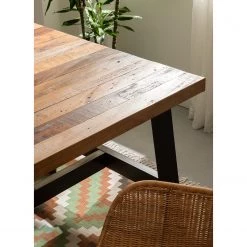 Ars manufacti Table extensible Tamati III - Pin recyclé / Métal - Pin / Gris -Luxe Intérieur Magasin 1000121274 200821 06252100003 DETAILS P000000001000121274