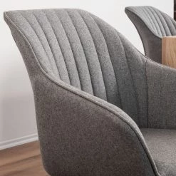 Mørteens Chaise à accoudoirs Ermelo II - rotatif - Tissu / Chêne massif - 1 set -Luxe Intérieur Magasin 1000123214 180620 09190010 GALLERYIMAGES P000000001000123214