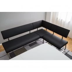 Fredriks Banquette d'angle Marco - Imitation cuir - Noir -Luxe Intérieur Magasin 1000123533 200907 14215800030 MOOD DETAILS P000000001000123533 mood