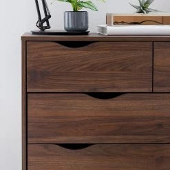 Mørteens Commode Gjora II - Partiellement en hévéa massif - Noyer -Luxe Intérieur Magasin 1000123696 190405 15413800016 GALLERYIMAGES P000000001000123696