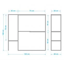 Red Living Étagère Soltas - Acacia massif / Métal - Acacia / Noir -Luxe Intérieur Magasin 1000124007 180720 11015904 GALLERYIMAGES P000000001000124007