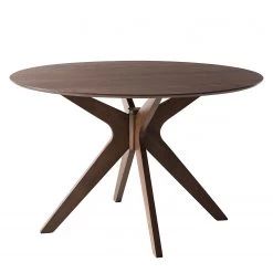 Mørteens Table Olson - Partiellement en hévéa massif - Noyer