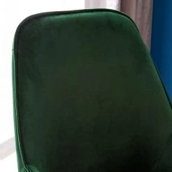 Jack & Alice Chaises capitonnées Evy (lot de 2) - Velours / Métal - Doré - Velours Sua: Vert foncé -Luxe Intérieur Magasin 1000125820 190327 07471800004 GALLERYIMAGES P000000001000125820