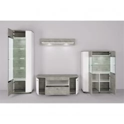 Fredriks Étagère murale Karlsburg - Blanc / Imitation béton -Luxe Intérieur Magasin 1000128191 181018 10513106 MOOD GALLERYIMAGES P000000001000128191 mood