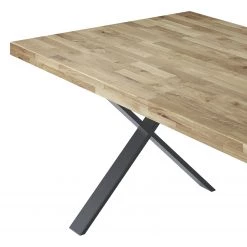 Ars manufacti Table Benton - Chêne sauvage massif / Fer - Marron / Noir -Luxe Intérieur Magasin 1000133118 180920 07483103 GALLERYIMAGES P000000001000133118