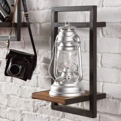 Ars manufacti Étagères murales Manchester (3 éléments) - Acacia massif / Métal - Acacia / Anthracite -Luxe Intérieur Magasin 1000135859 190516 13360300009 GALLERYIMAGES P000000001000135859