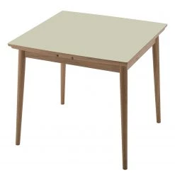 Studio Copenhagen Table extensible Arvid - Sable - Largeur : 82 cm - Chêne clair