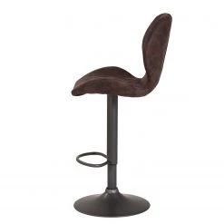Loftscape Chaises de bar Ripley (lot de 2) - Microfibre / Acier - Anthracite - Marron vintage -Luxe Intérieur Magasin 1000138396 181108 10442736 GALLERYIMAGES P000000001000138396