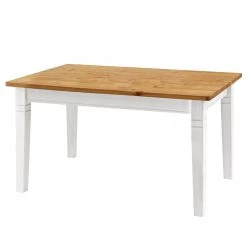 Maison Belfort Table Fjord IV - Pin massif - Pin coloris lessivé / Pin blanc - 140 x 90 cm