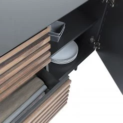 Norrwood Enfilade Kipra - Noyer contreplaqué - Graphite -Luxe Intérieur Magasin 1000150226 181214 16440300079 GALLERYIMAGES P000000001000150226