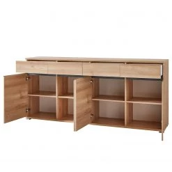 Germania Grand buffet Lissabon - Imitation hêtre / Anthracite - Largeur : 192 cm -Luxe Intérieur Magasin 1000150689 181217 15305400030 GALLERYIMAGES P000000001000150689