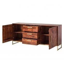 Jack & Alice Buffet Loga - Acacia massif / Fer - Acacia brun -Luxe Intérieur Magasin 1000153425 190923 12232500010 DETAILS P000000001000153425