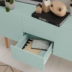 Mørteens Buffet Lindholm III - Partiellement en chêne massif - Vert menthe -Luxe Intérieur Magasin 1000153434 200217 15312600076 DETAILS P000000001000153434