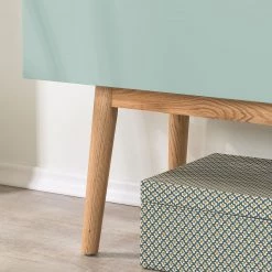 Mørteens Buffet Lindholm III - Partiellement en chêne massif - Vert menthe -Luxe Intérieur Magasin 1000153434 200217 15312700079 DETAILS P000000001000153434