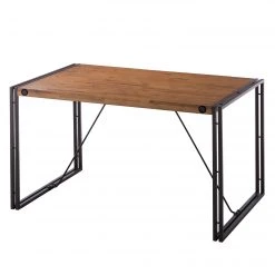 Ars manufacti Table Manchester II - Acacia massif / Métal - Acacia / Anthracite - 160 x 90 cm