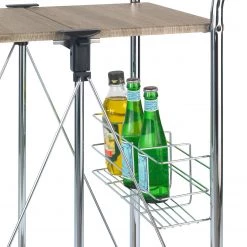 WENKO Desserte Liky - Marron / Chrome -Luxe Intérieur Magasin 1000160240 190215 07293200004 GALLERYIMAGES P000000001000160240