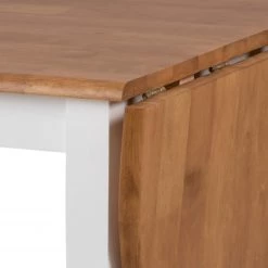 Ridgevalley Table Badra - Hévéa massif - Blanc / Hévéa massif - Largeur : 115 cm -Luxe Intérieur Magasin 1000163206 190315 15250100138 GALLERYIMAGES P000000001000163206