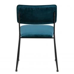 Ars manufacti Chaises Paulista (lot de 2) - Velours/ Métal - Bleu pétrole -Luxe Intérieur Magasin 1000163209 190315 15250300161 GALLERYIMAGES P000000001000163209