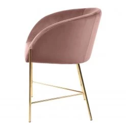 Jack & Alice Chaise à accoudoirs Norwen II - Velours/ Métal - Rose vieilli -Luxe Intérieur Magasin 1000163212 190315 15250400181 GALLERYIMAGES P000000001000163212