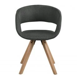 Mørteens Chaise à accoudoirs Buggio - Tissu / Hévéa massif - Tissu Cors: Gris foncé - 1 chaise -Luxe Intérieur Magasin 1000164524 190315 07573200002 GALLERYIMAGES P000000001000164524