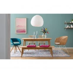 Mørteens Chaise à accoudoirs Buggio - Tissu / Hévéa massif - Tissu Cors: Pétrole - 1 chaise -Luxe Intérieur Magasin 1000164525 210311 18033200013 MOOD DETAILS P000000001000164525 mood