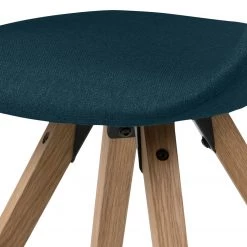 Mørteens Chaise à accoudoirs Buggio - Tissu / Hévéa massif - Tissu Cors: Bleu jean - 1 chaise -Luxe Intérieur Magasin 1000164526 190315 07573200022 GALLERYIMAGES P000000001000164526