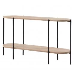 Norrwood Console Longavi - Manguier massif / Métal - Manguier / Noir