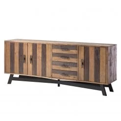 Ars manufacti Buffet Tamati II - Pin massif / Fer - Pin / Noir