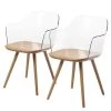 Norrwood Chaises à accoudoirs Krem (lot de 2) - Translucide