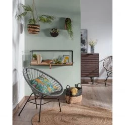 Norrwood Étagère murale Silop - Manguier massif / Métal - Manguier / Noir -Luxe Intérieur Magasin 1000167753 200429 06495100087 MOOD DETAILS P000000001000167753 mood