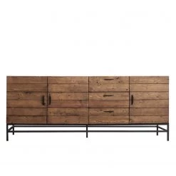 Ars manufacti Buffet Grasby II - Pin recyclé / Métal - Pin foncé / Noir -Luxe Intérieur Magasin 1000168548 191108 18580600002 DETAILS P000000001000168548