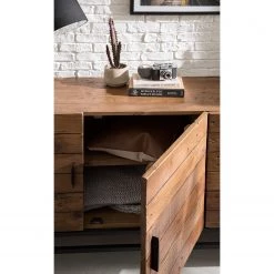 Ars manufacti Buffet Grasby II - Pin recyclé / Métal - Pin foncé / Noir -Luxe Intérieur Magasin 1000168548 191126 17373400015 DETAILS P000000001000168548