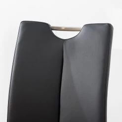 Fredriks Chaises cantilever Ratos (lot de 2) - Imitation cuir / Acier inoxydable - Noir -Luxe Intérieur Magasin 1000169678 220819 030 DETAILS P000000001000169678