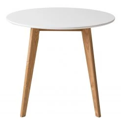 Mørteens Table Rob I - Partiellement en frêne massif - Blanc / Frêne -Luxe Intérieur Magasin 1000170702 191017 11154600056 DETAILS P000000001000170702