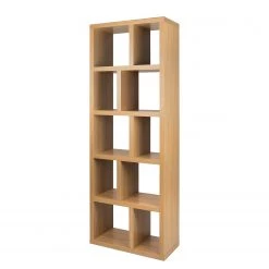 Temahome Étagère Berlin - Blanc mat - Chêne - 70 x 198 cm