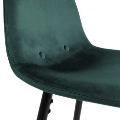 Jack & Alice Chaise de bar Sendo (lot de 2) - Velours/ Métal - Turquoise / Noir -Luxe Intérieur Magasin 1000172233 220315 032 DETAILS P000000001000172233