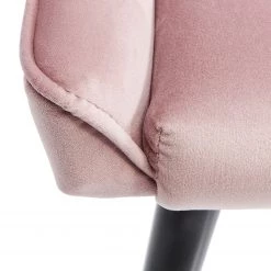 Kare Design Chaise capitonnée Black Marshall - Velours / Hêtre massif - Rose / Noir -Luxe Intérieur Magasin 1000174200 190515 06332600138 GALLERYIMAGES P000000001000174200