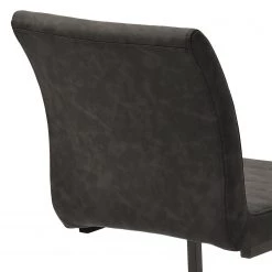 Ars manufacti Chaises cantilever Finga I (lot de 2) - Cuir synthétique Kasai: Gris - Noir -Luxe Intérieur Magasin 1000176437 201021 10343200117 DETAILS P000000001000176437
