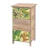 Ridgevalley Commode Akbou - Partiellement en paulownia massif - Marron / Multicolore - Hauteur : 58 cm